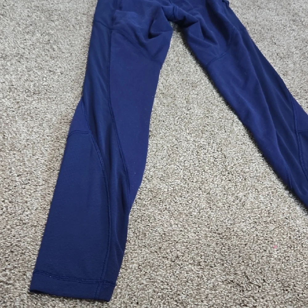 Lululemon Navy Blue High-Waisted Leggings